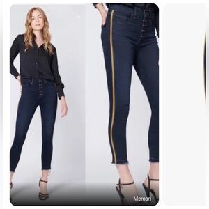 Veronica Beard Debbie Skinny Jean w Yellow Stripe!